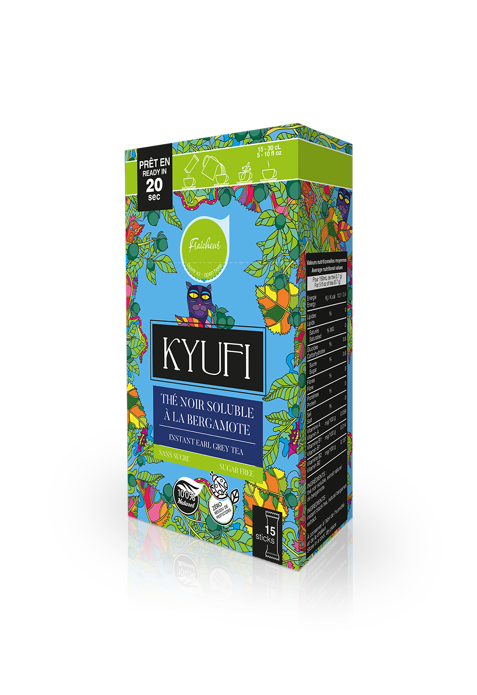 Thé Noir Bergamote  – Sans sucre