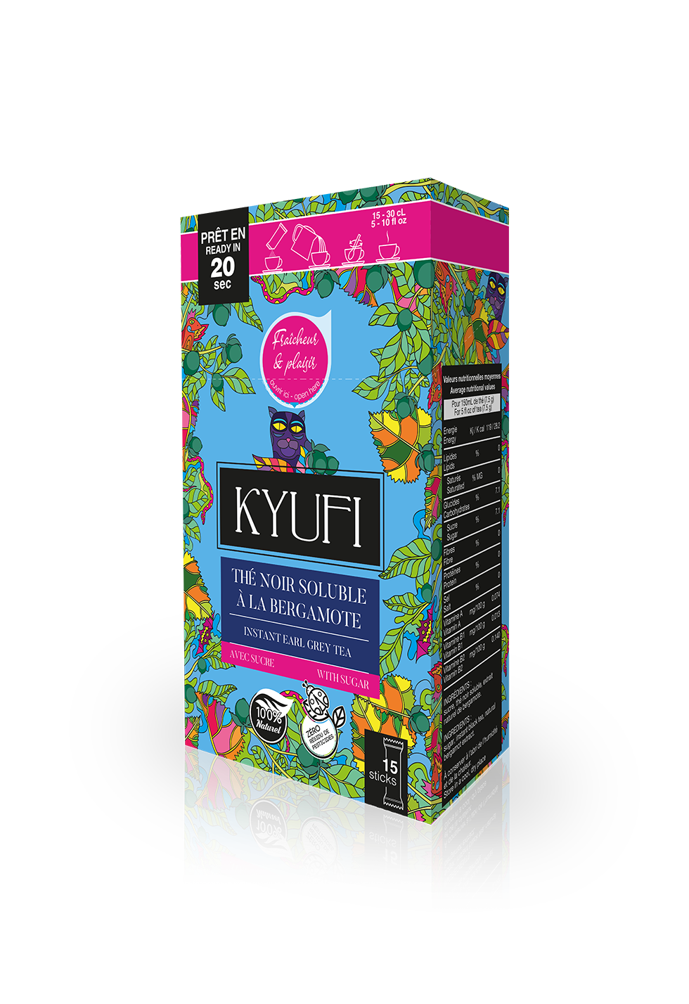 Thé Noir Bergamote – Fraîcheur et plaisir – Sucré