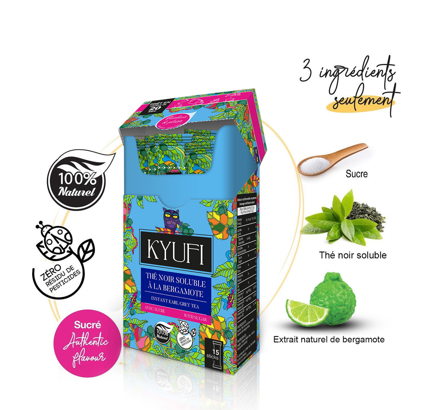 Thé Noir Bergamote – Fraîcheur et plaisir – Sucré