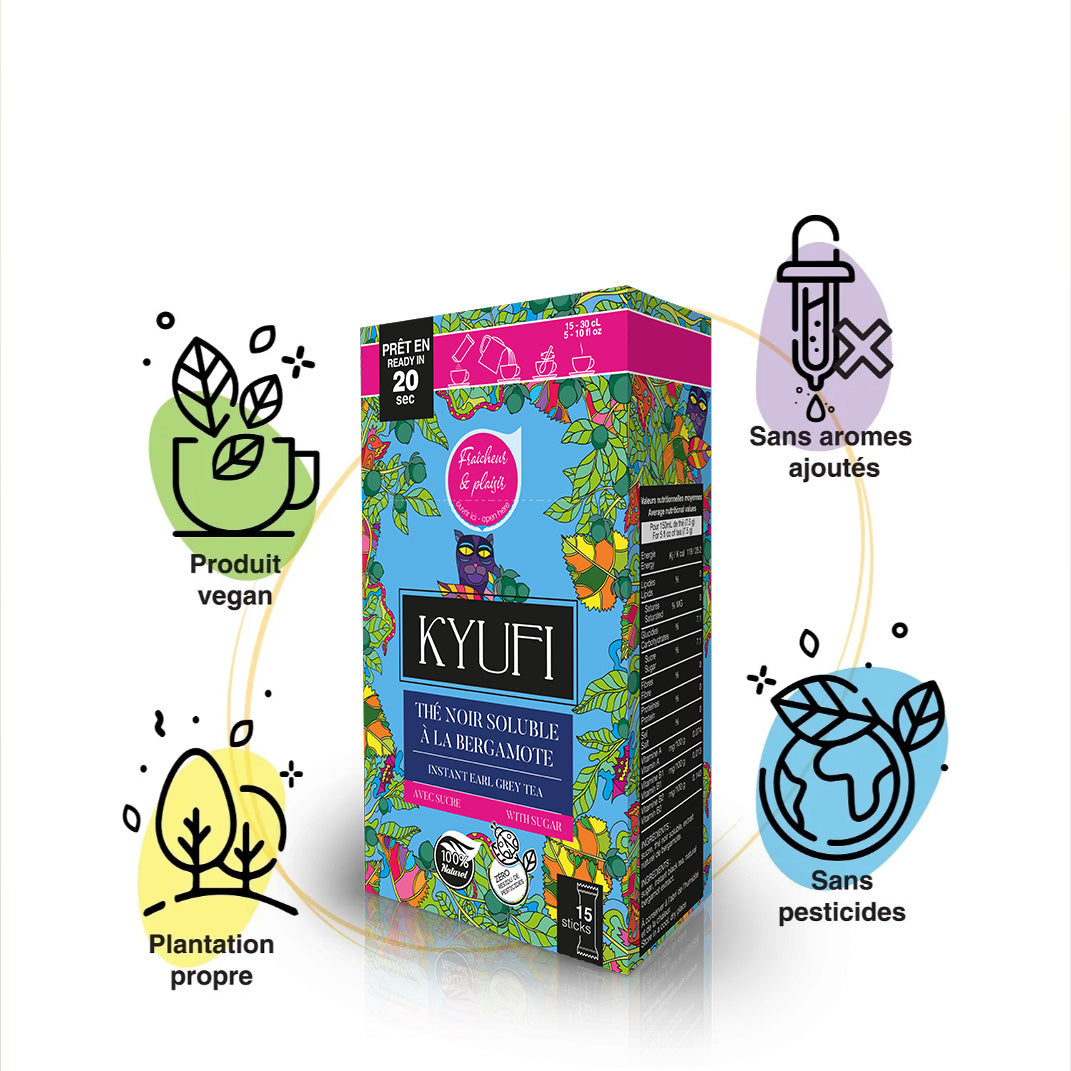 Thé Noir Bergamote – Fraîcheur et plaisir – Sucré