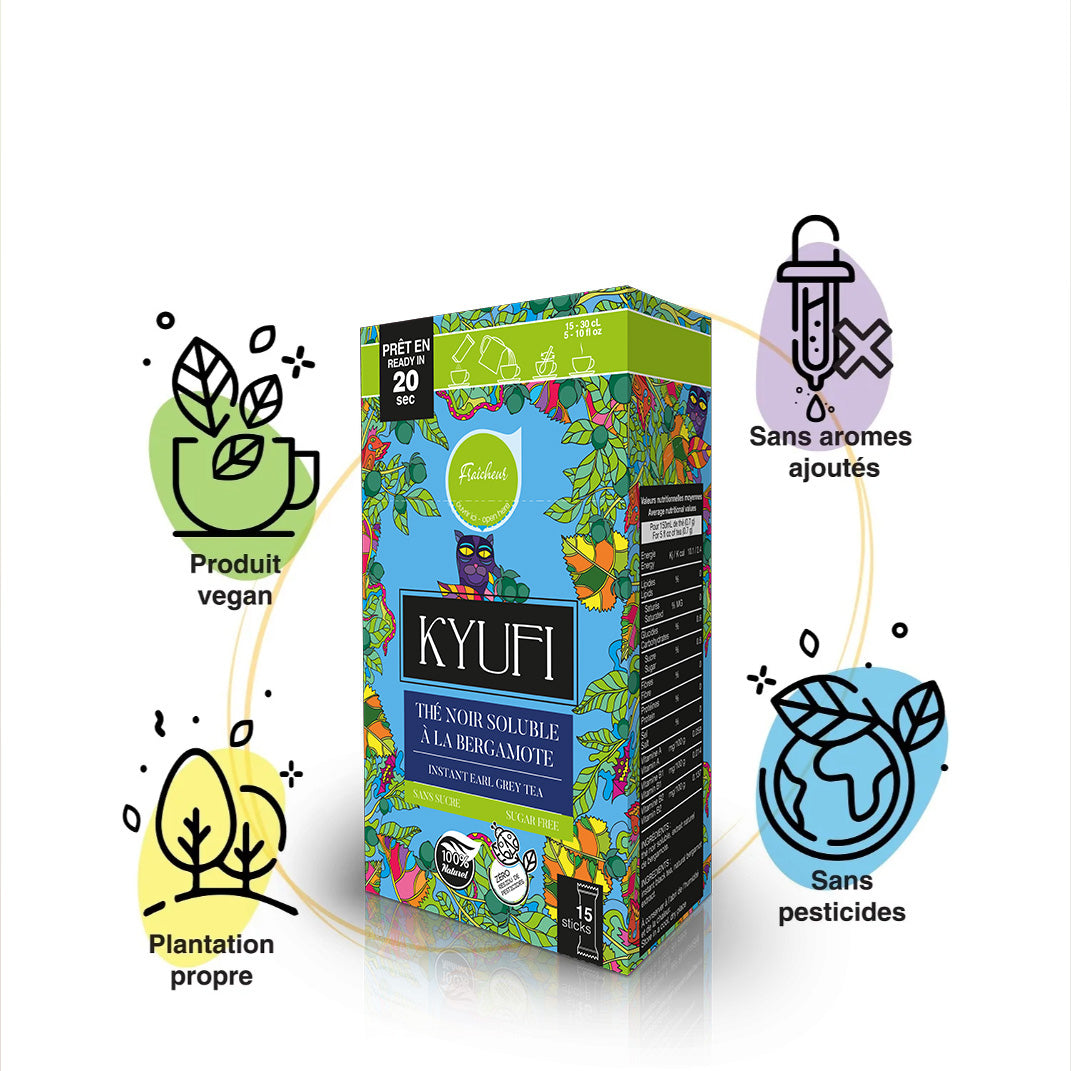 Thé Noir Bergamote  – Sans sucre